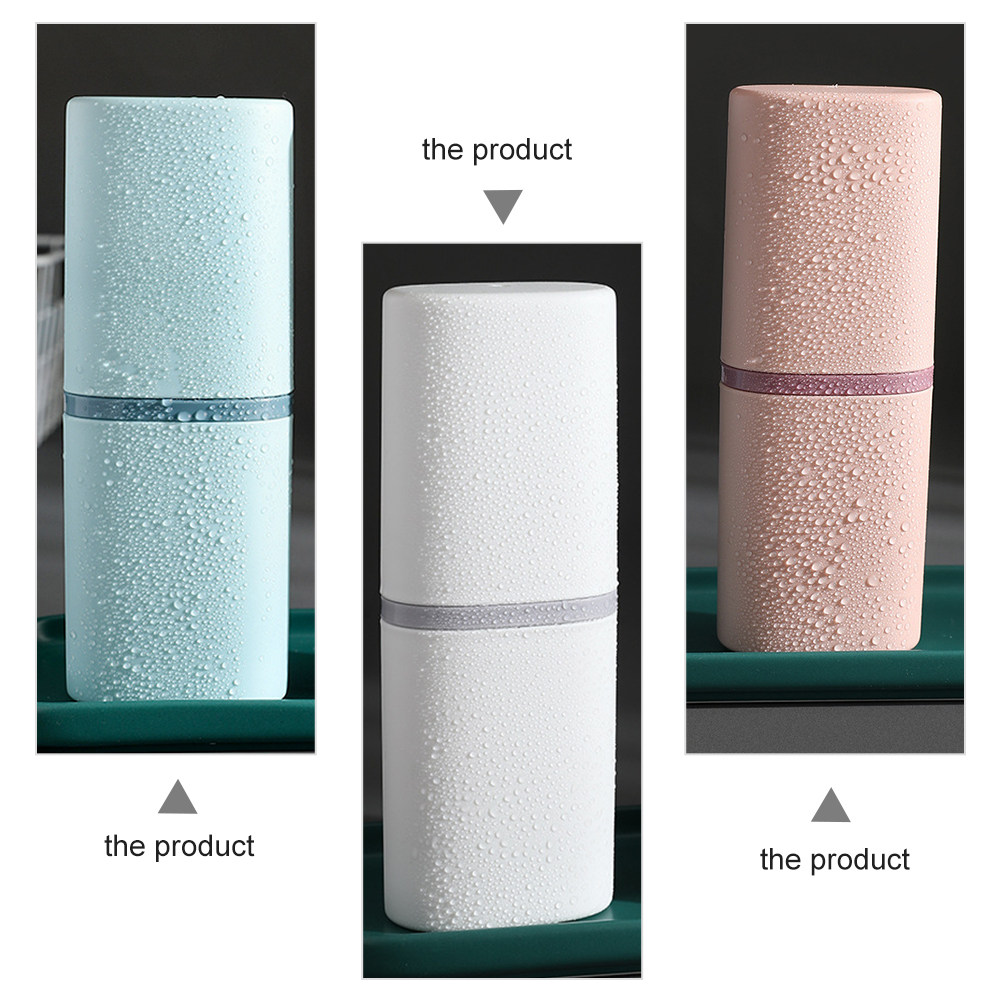 Home Gym In A Box - 2Pcs Two-in-One Toothbrush Case and Cup