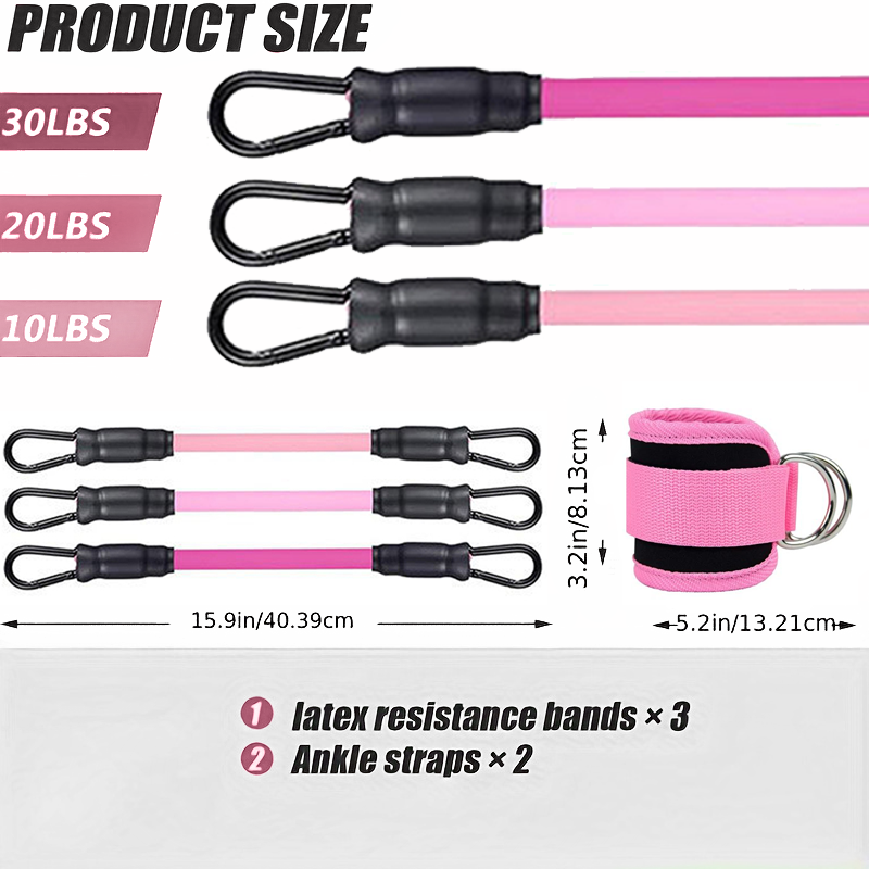 Ankle Straps Resistance Bands  - Home Gym Kit 评论和价格