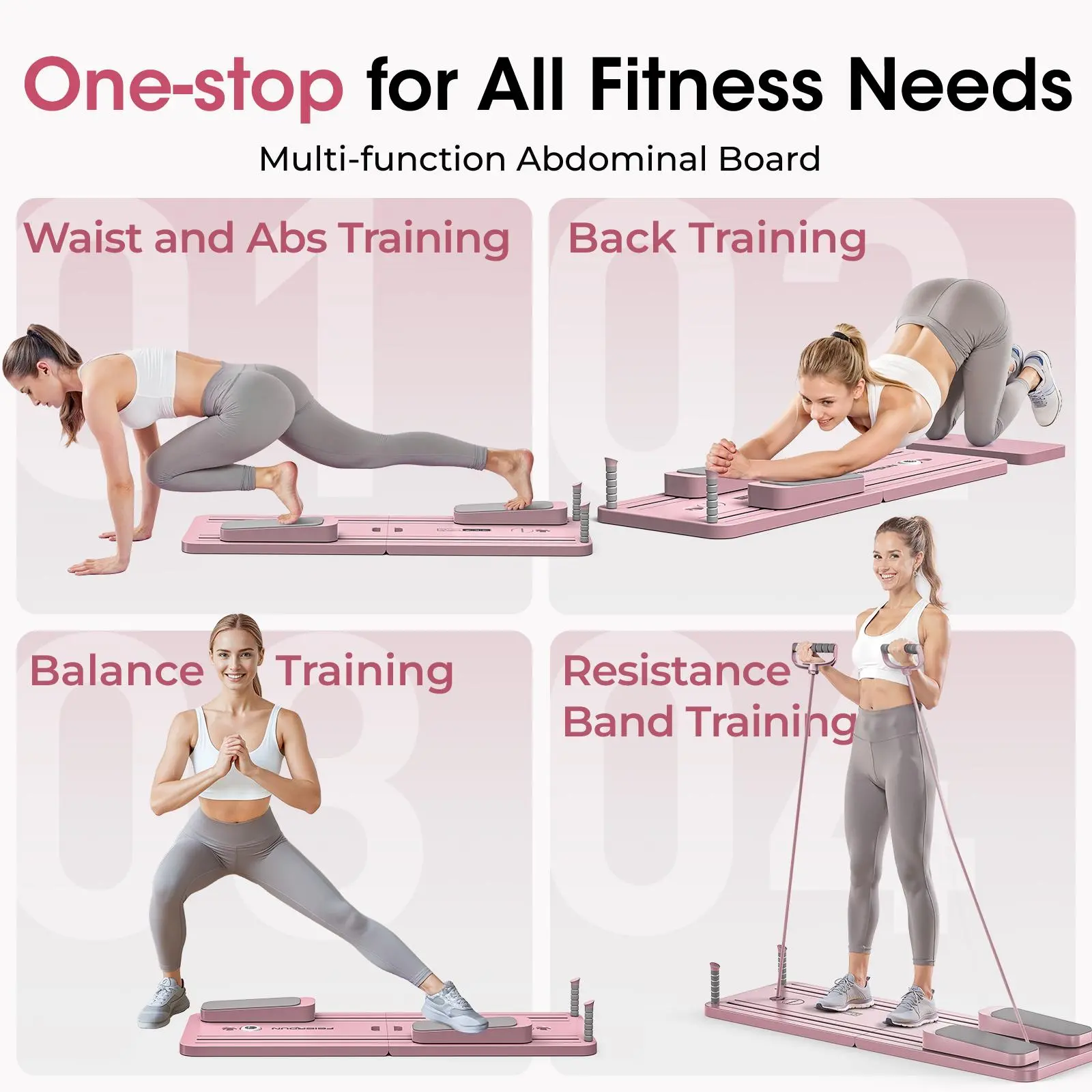 Foldable Pilates Board Multifu - Home Gym Workout Equipment 评论和价格