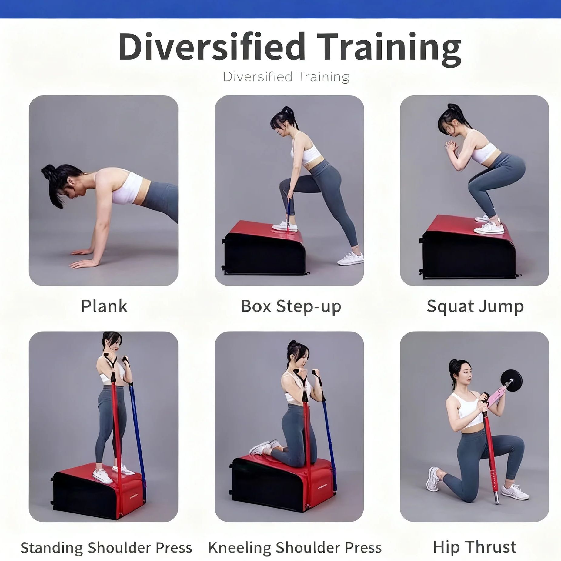 Hip Thrust Box Glutes Sturdy w - Home Gym In A Box 评论和价格