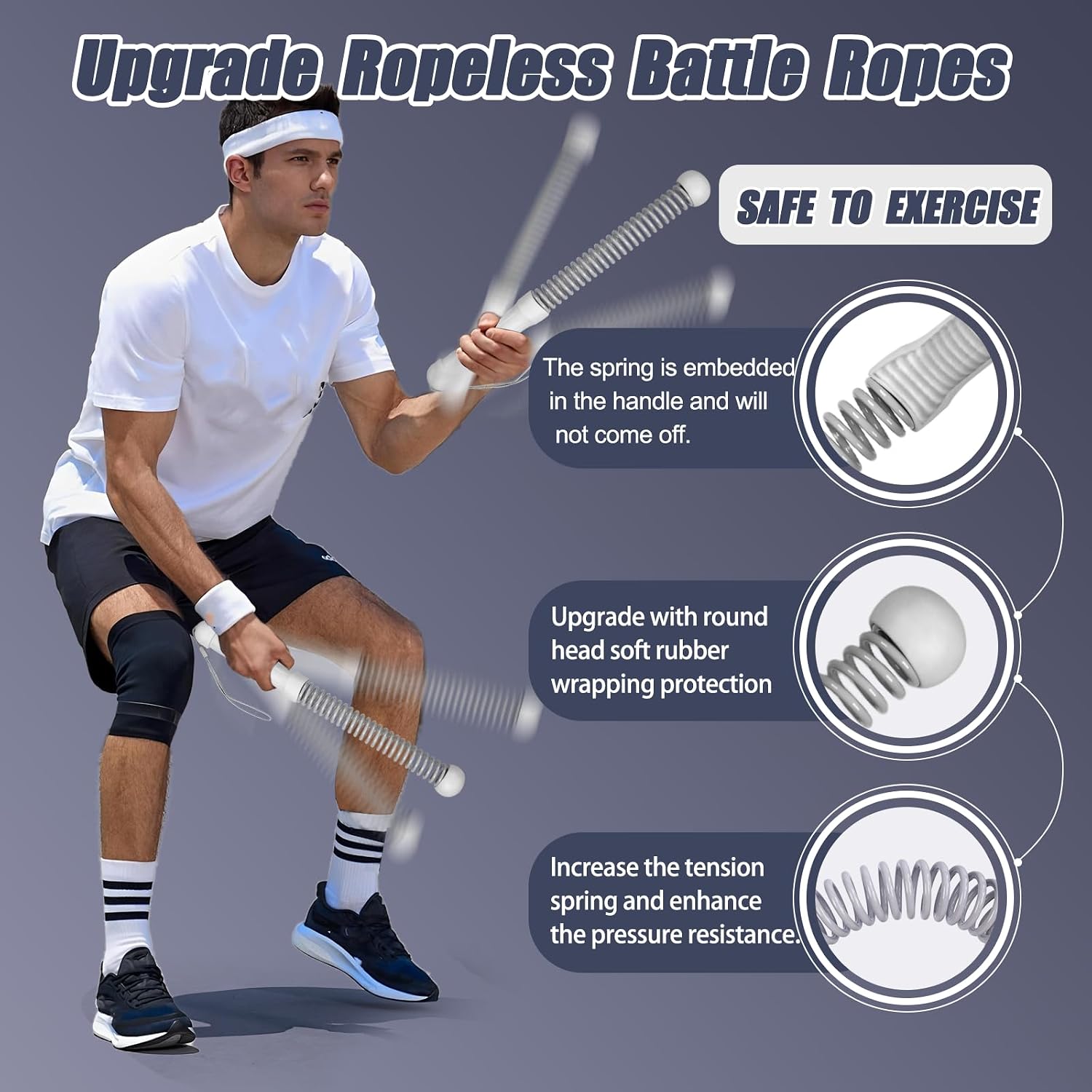 2nd Gen Ropeless Battle Ropes  - Home Gym Workout Equipment 评论和价格