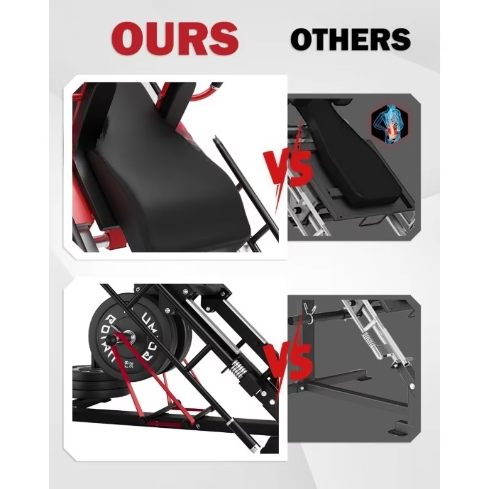3-in-1 Leg Press Hack Squat Ma - Home Gym Quad 评论和价格