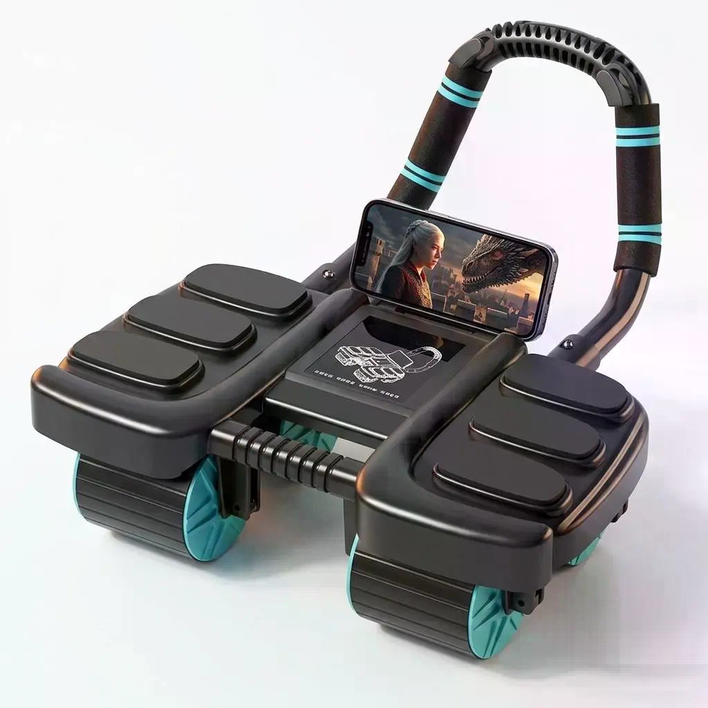 4-Wheel Recoil Ab Roller with  - Home Gym Quad 评论和价格