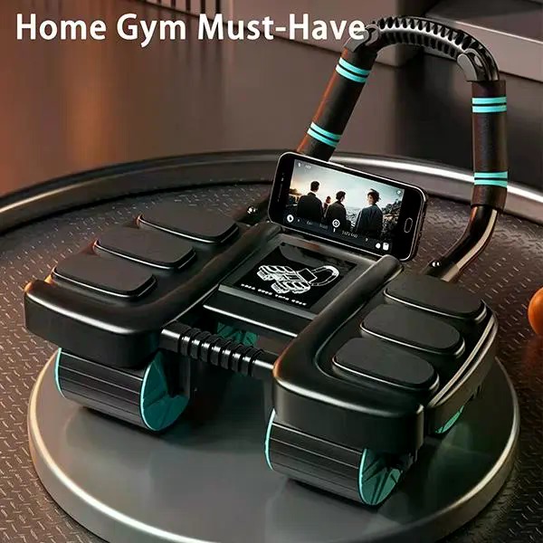 4-Wheel Recoil Ab Roller with  - Home Gym Quad 评论和价格