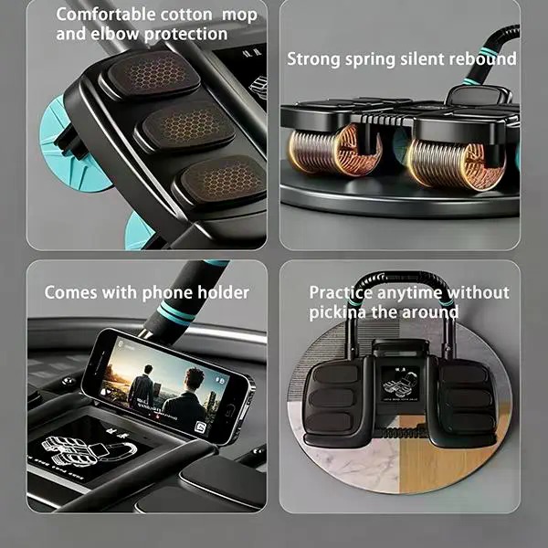 4-Wheel Recoil Ab Roller with  - Home Gym Quad 评论和价格