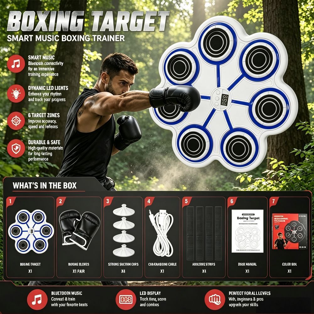 Smart Music Boxing Trainer Wit - Home Zone Gym 评论和价格