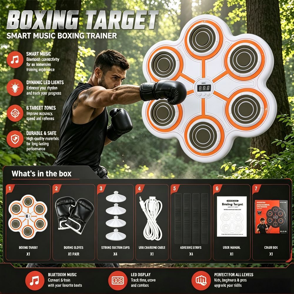 Smart Music Boxing Trainer Wit - Home Zone Gym 评论和价格