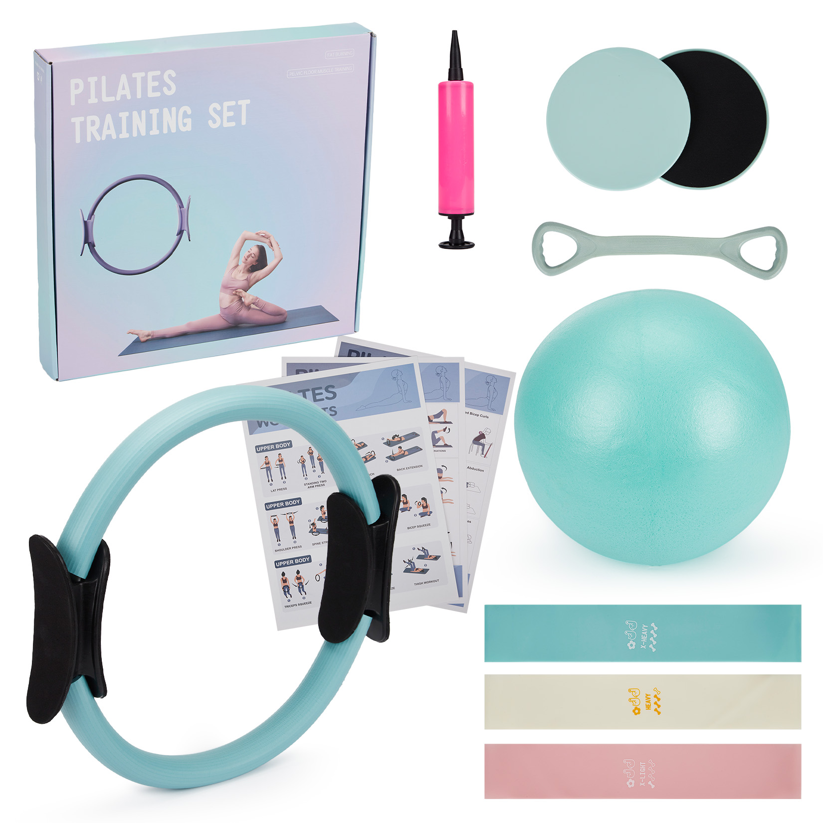 Pilates Training Set, 6-in-1 P - Home Gym Kit 评论和价格