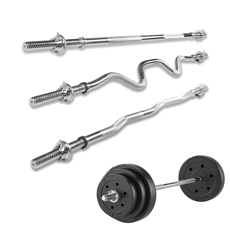 Standard Straight and Curved D - Barbell Curl Bar 评论和价格