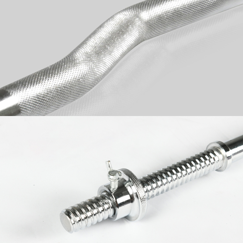 Standard Straight and Curved D - Barbell Curl Bar 评论和价格